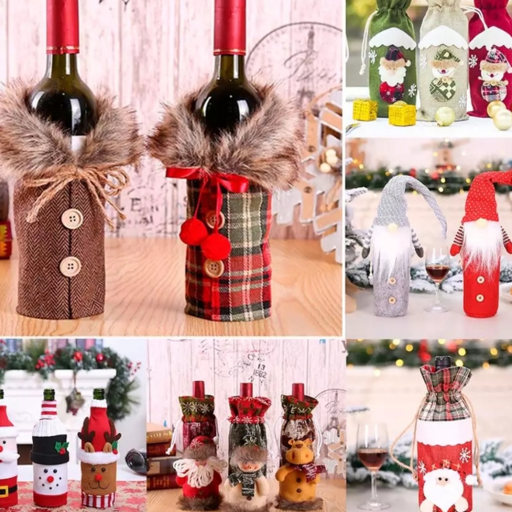 🌲JUST IN!!🌲Fur Christmas Winter Bottle Cover - Picture 5 of 8